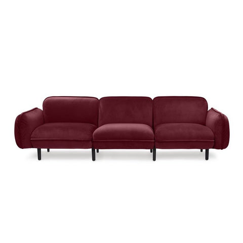 Bean Sofa blaues Velours