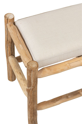 Hocker+Kissen Holz