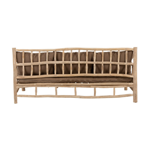Sofa für 3 Personen "Teak Brown"