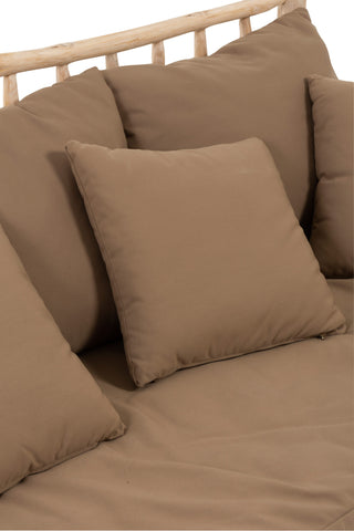 Sofa für 3 Personen "Teak Brown"