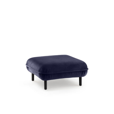 Bean Pouf blaues Velours - modulares Sofa