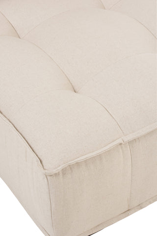 Sofa Lounge Puffleinen Beige