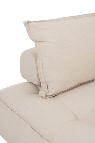 Sofa Lounge Puffleinen Beige