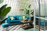 Sofa Lounge 2 Sitze Samt Grau