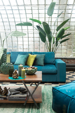 Sofa Lounge 2 Sitze Samt Grau
