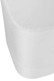 Viereckiger Puff Hocker (Weiß)