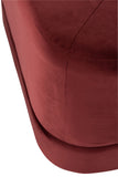 Viereckiger Puff Hocker (Rot)