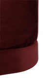 Viereckiger Puff Hocker (Rot)