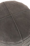 Hocker Puff Fransen (Grau)