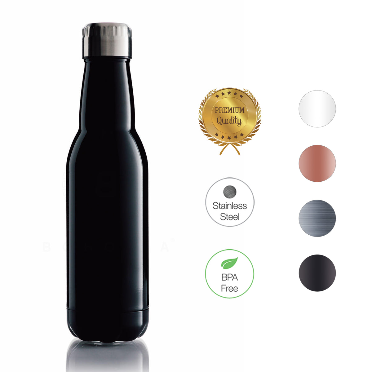 Thermoflasche Black Bottle