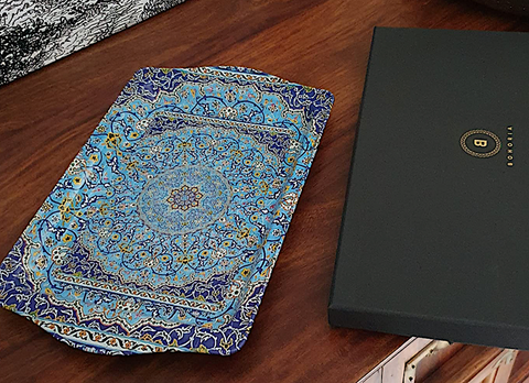 Serviertablett Blue Morocco Edition