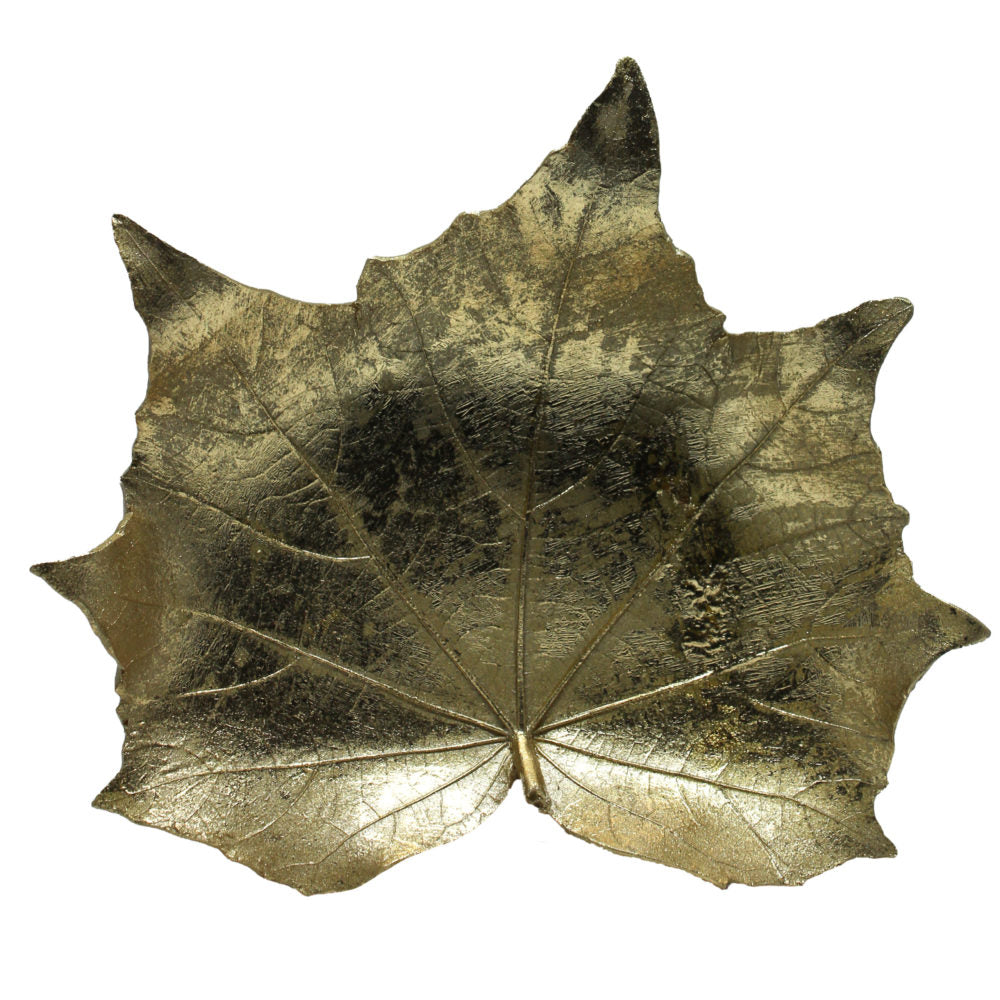 blatt-gold-schale-von-oben