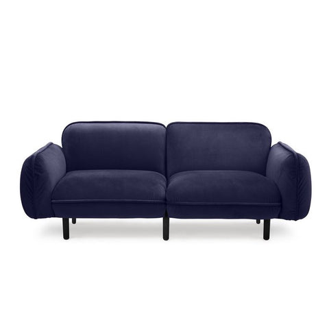 Bean Sofa blaues Velours
