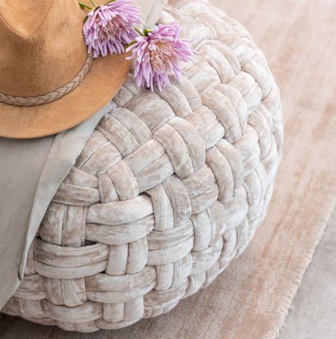 hocker-gehäkelt-viskose-beige