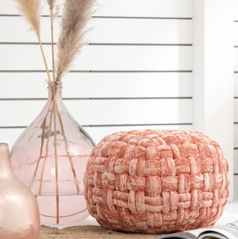 hocker-gehäkelt-viskose-pink-orange