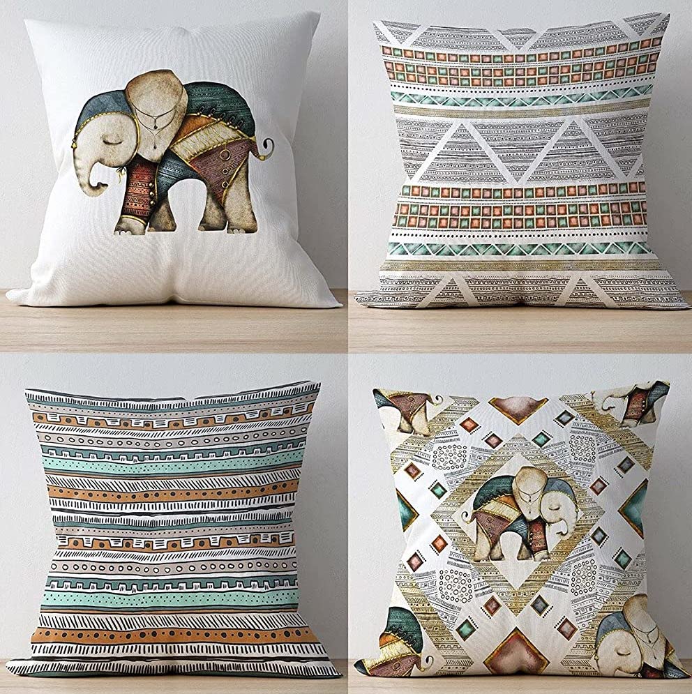BOHORIA® 4er Set Kissenbezug (Elephant)