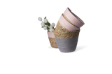 Natur Korb "Nordic" Rosa Größe S