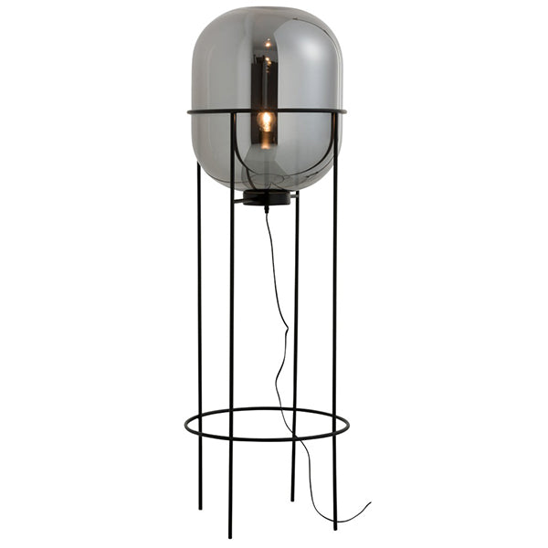 lampe-auf-fuß-glas-metall-silber-schwarz3