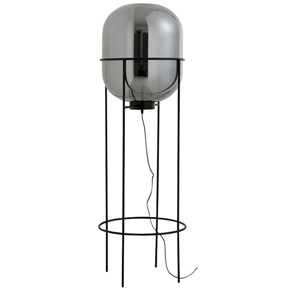 lampe-auf-fuß-glas-metall-silber-schwarz3