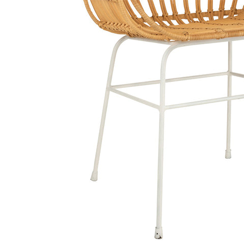 Stuhl Keni Rattan Metall