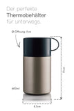 Wonderjar Thermobehälter 600ml Black