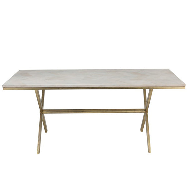 tisch-mangobaum-eisen-weiß-gold