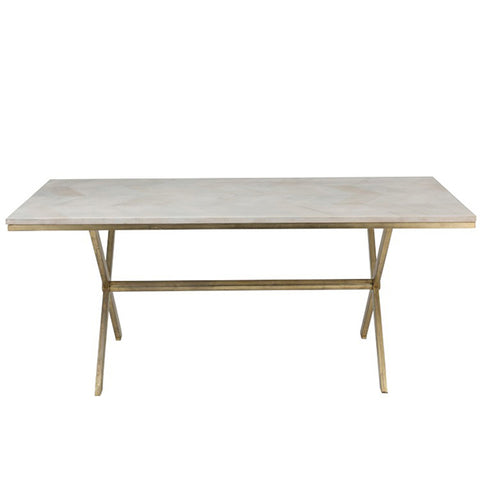 tisch-mangobaum-eisen-weiß-gold