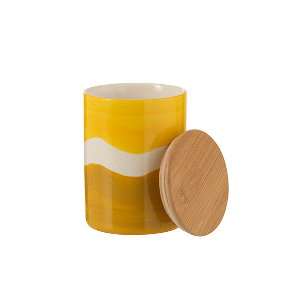 vorratstopf-welle-porzellan-weiß-ocker